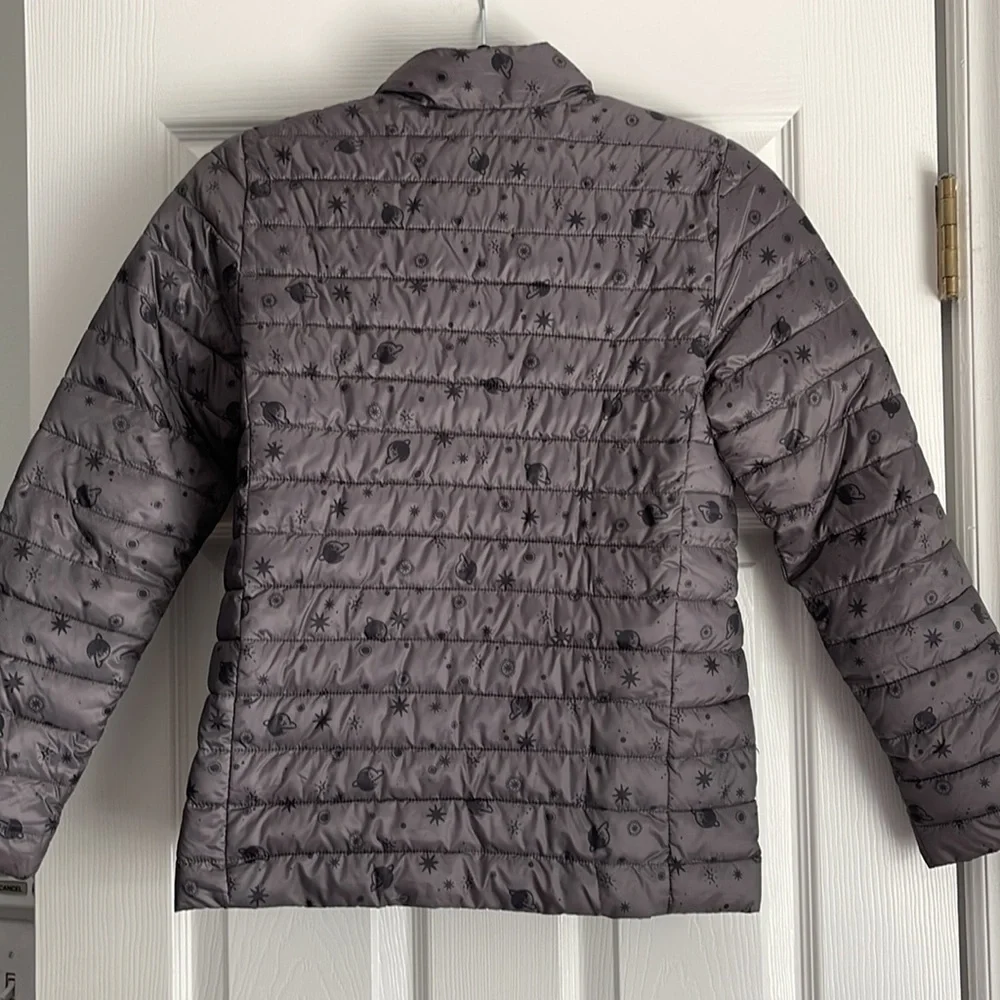 Lands End grey puffer jacket